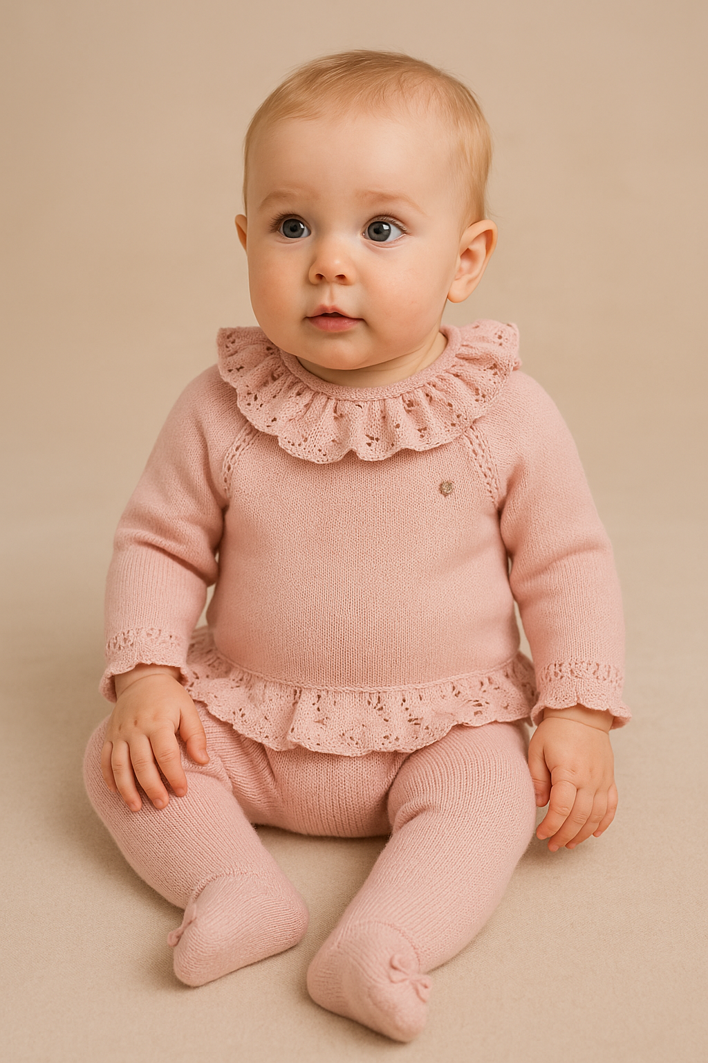 chicmisschic Conjunto Mini Rosas manga larga y polaina